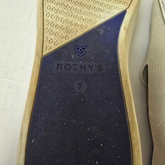 Rothy's Slip On Flats Light Grey Size 7 - Picture 2 of 6